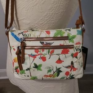 Bueno print washed crossbody bag